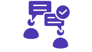 Simple and clear marketing message illustration